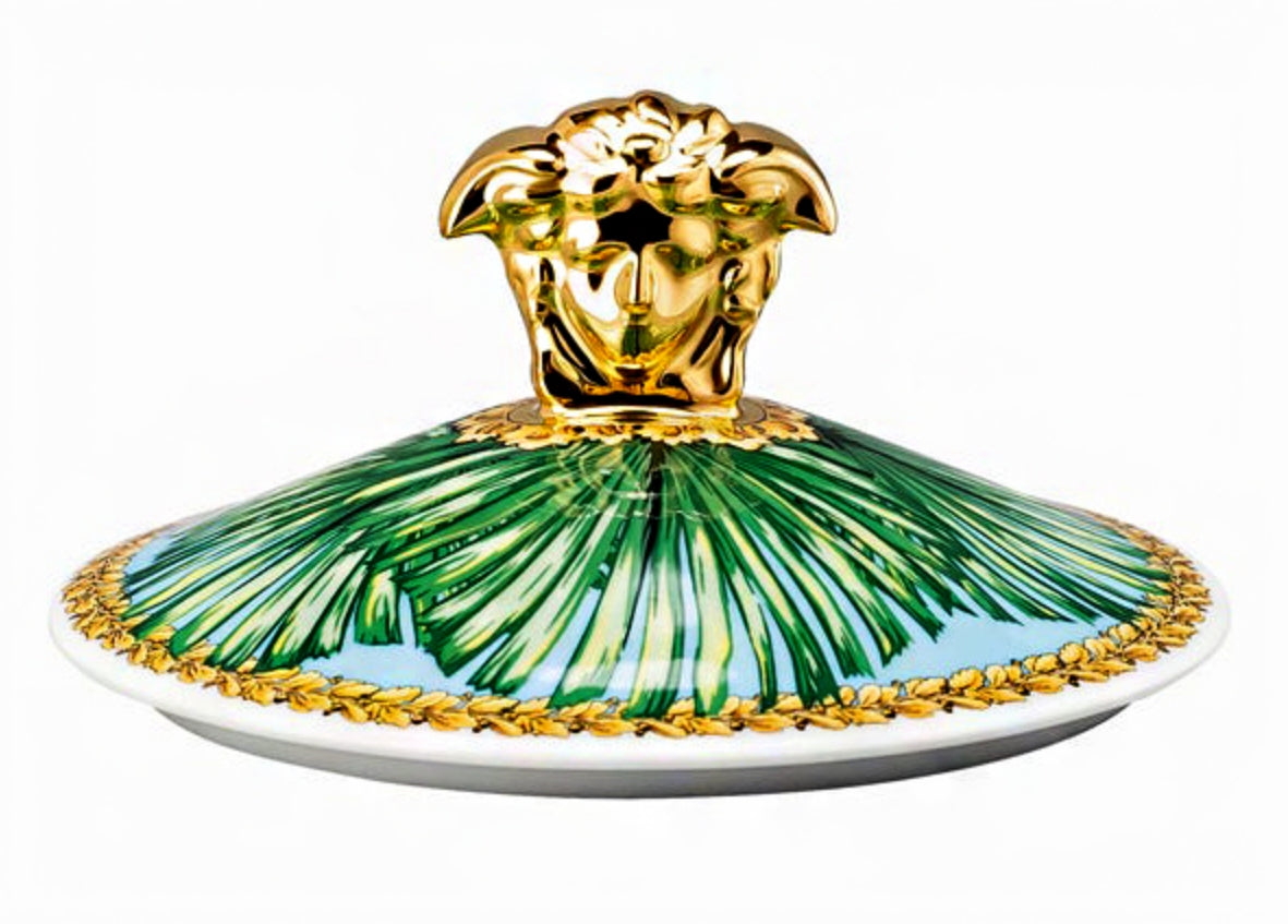 Versace Lidded mug with jungle animal motifs 19315-403713-28700