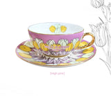 Rely Rabbit Lily Tulip Coffee Cup Set