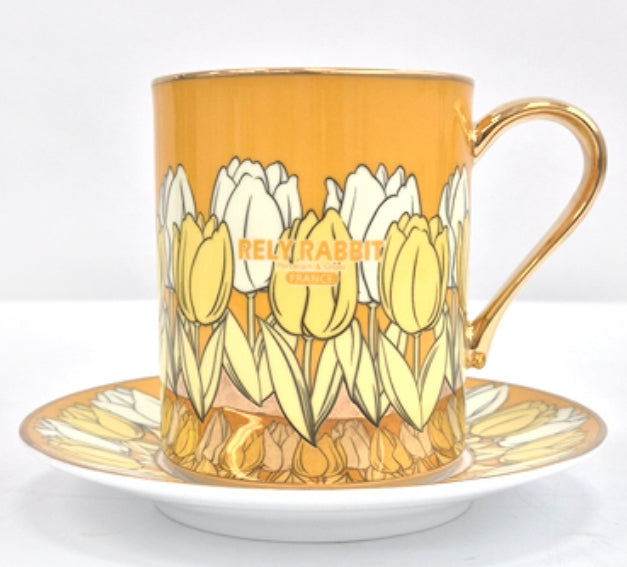 Rely Rabbit Lily Tulip Mug Cup Set
