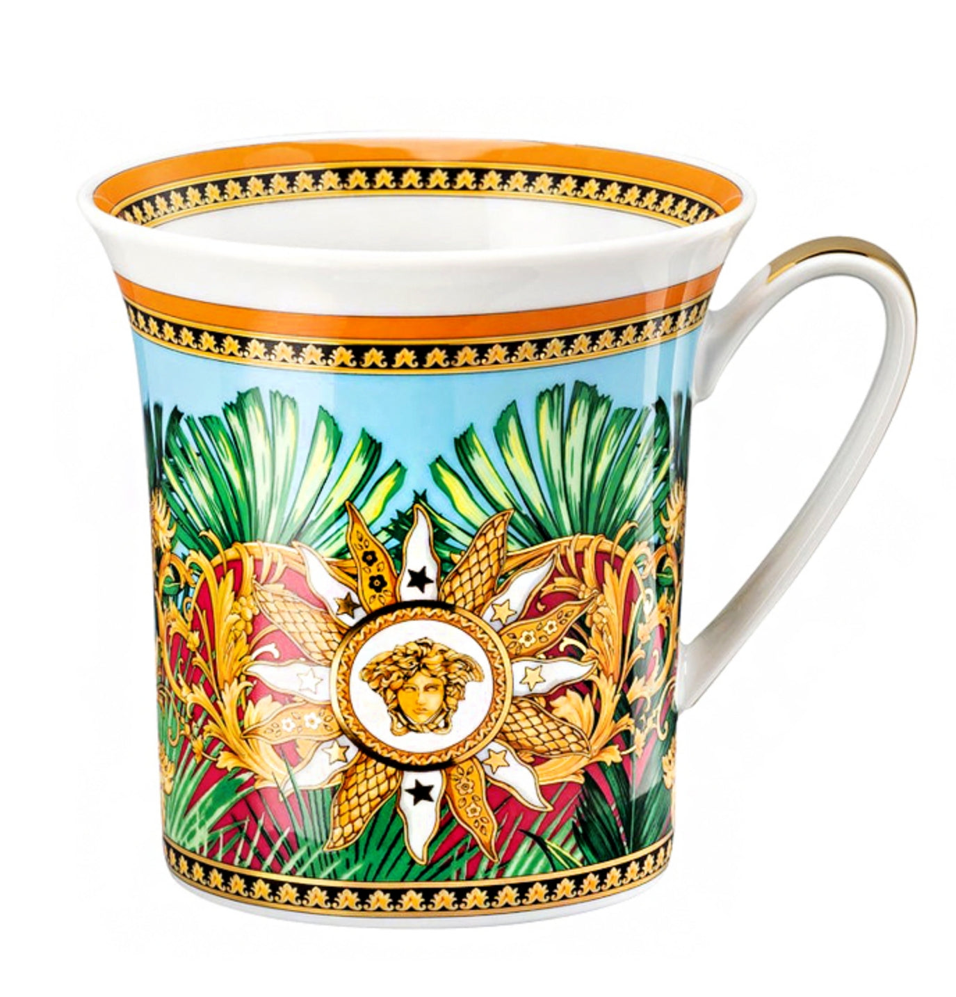Versace Lidded mug with jungle animal motifs 19315-403713-28700