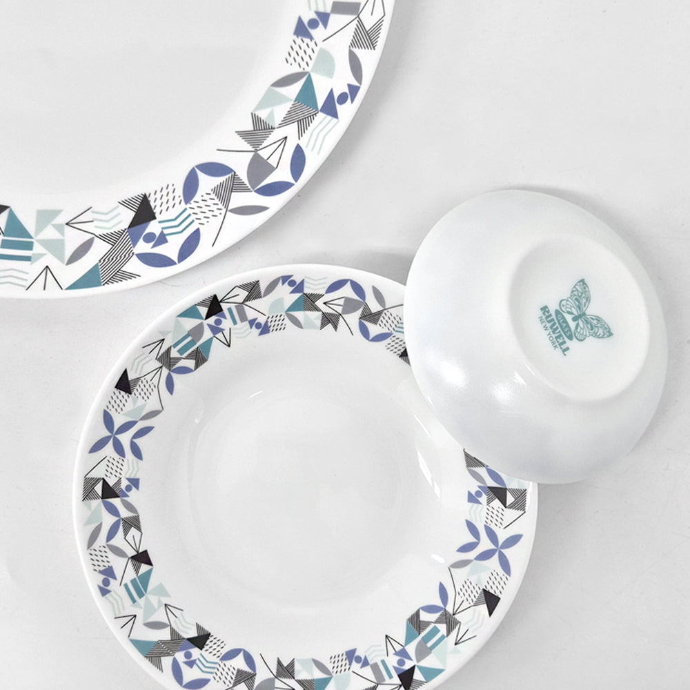 Ruwell refresh opal glass tableware set