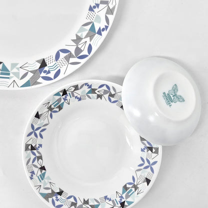 Ruwell refresh opal glass tableware set