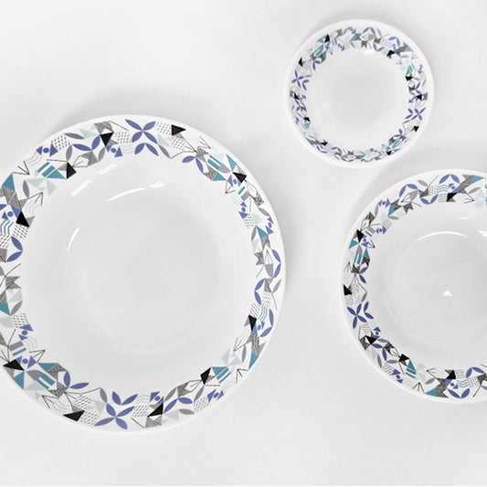Ruwell refresh opal glass tableware set