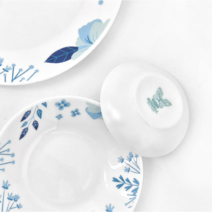 Ruwell flower path opal glass tableware set