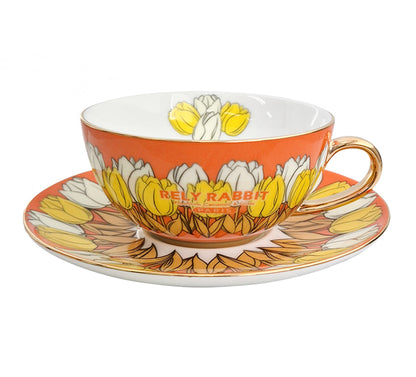 Rely Rabbit Lily Tulip Coffee Cup Set